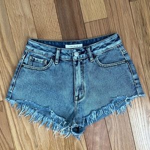 PACSUN High Rise Festival Denim Shorts